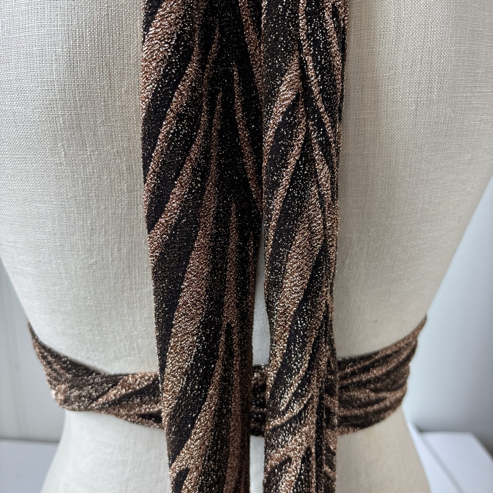 Zebra Print Wrap Around Halter Top - image 8